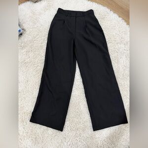 SHEIN Classic Black Wide-Leg Pants